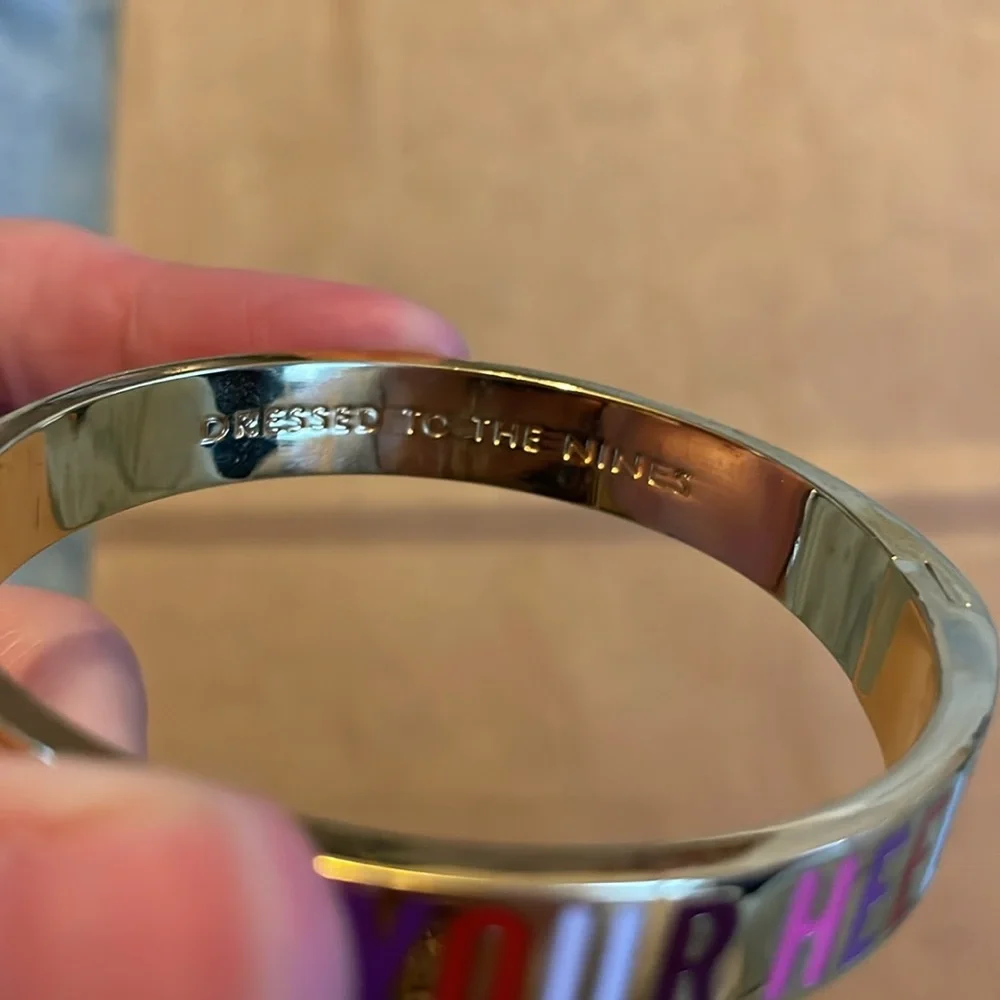 Gold-plated Kate Spade bangle